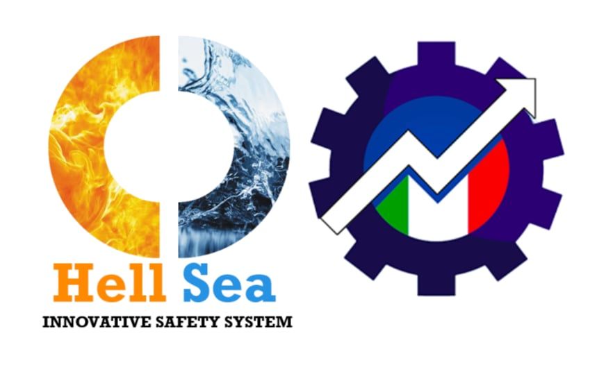 Logo Hell-Sea Innovative Safety System e logo Ingegneria Italia