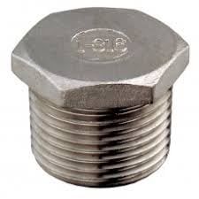 Tappo maschio esagonale in acciaio inox