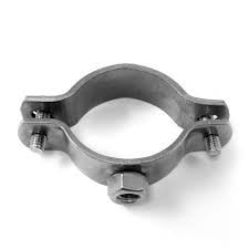 Collare di fissaggio per tubi in acciaio inox con bullone