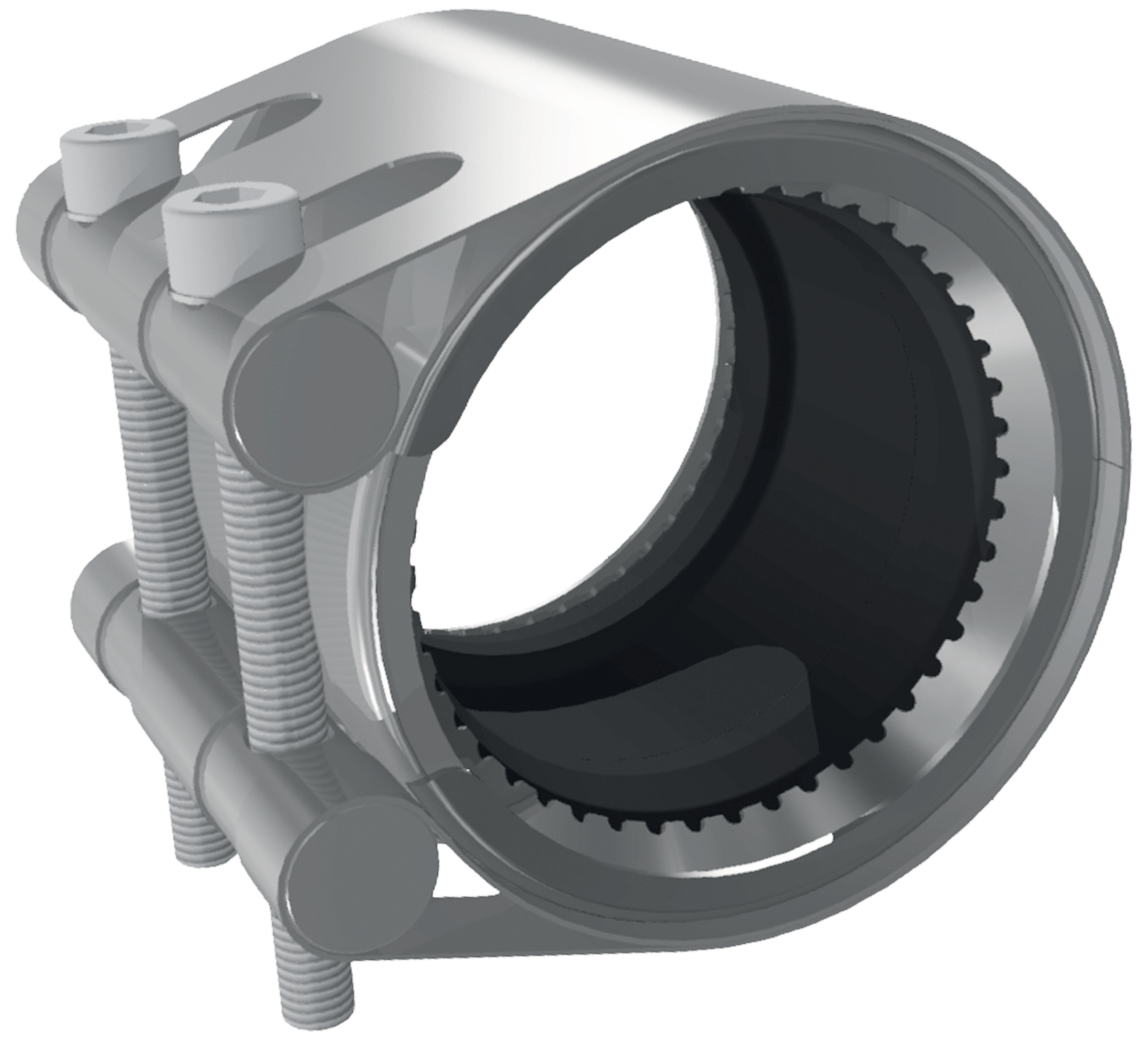 Giunto Straub Grip in acciaio inox con guarnizione dentata