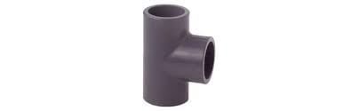 Raccordo a T in PVC grigio